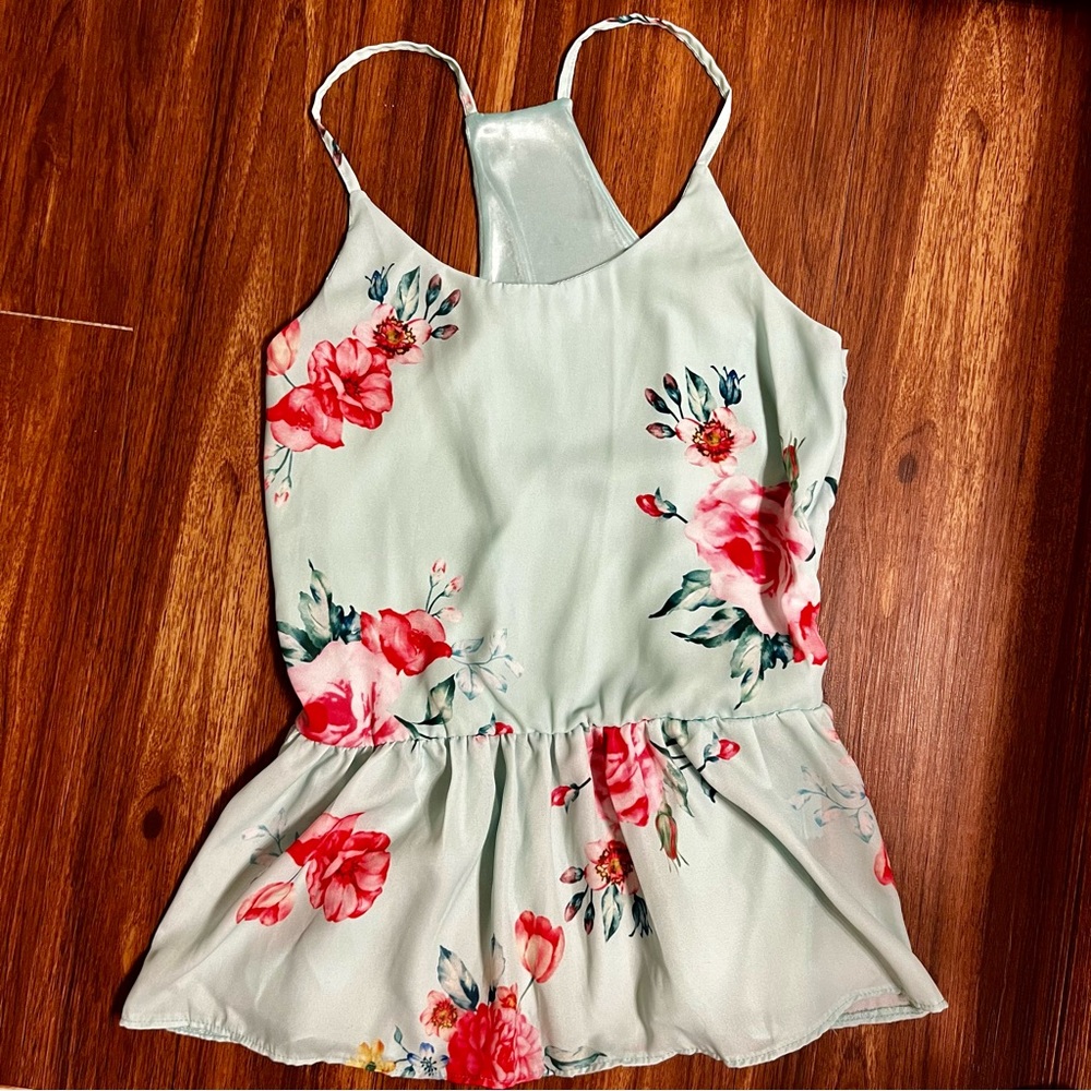 Floral Satin Tank